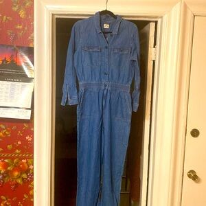 J Crew jean jumpsuit